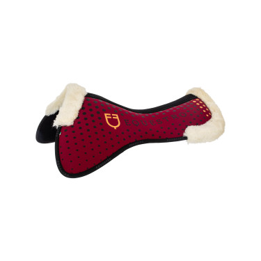 Amortisseur mémoire de forme et laine écologique avec grip en silicone et logo Equestro Amortisseur mémoire de forme et laine écologique avec grip en silicone et logo Equestro