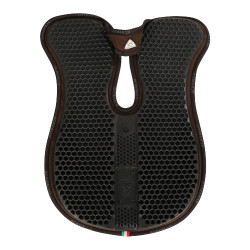 Amortisseur mémoire de forme avec rehausse arrière et bordure en mouton Acavallo Marron