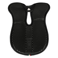 Amortisseur mémoire de forme avec rehausse arrière et bordure en mouton Acavallo Noir