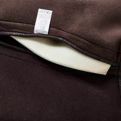 Amortisseur mémoire de forme avec rehausse arrière en mouton complet Acavallo Marron