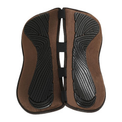 Amortisseur mémoire de forme avec poches configurables en mouton complet Acavallo Marron