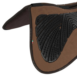 Amortisseur mémoire de forme avec poches configurables en mouton complet Acavallo Marron