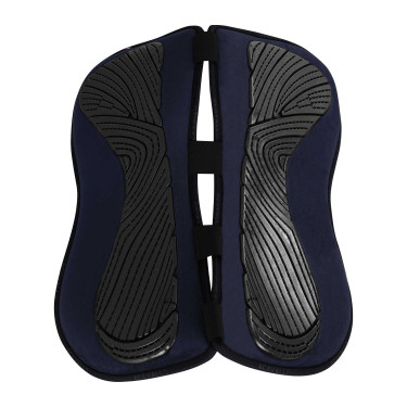 Amortisseur mémoire de forme avec poches configurables en mouton complet Acavallo Bleu