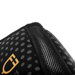 Amortisseur mémoire de forme avec grip en silicone et logo Equestro Noir