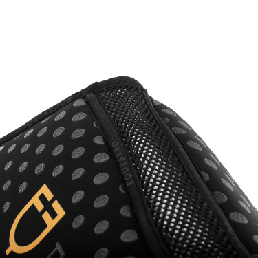 Amortisseur mémoire de forme avec grip en silicone et logo Equestro Noir