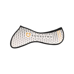 Amortisseur mémoire de forme avec grip en silicone et logo Equestro Blanc