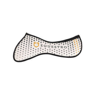 Amortisseur mémoire de forme avec grip en silicone et logo Equestro Blanc