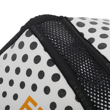 Amortisseur mémoire de forme avec grip en silicone et logo Equestro Blanc