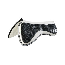 Amortisseur mémoire de forme avec grip en gel hexagonal et rehausse avant Acavallo Blanc Amortisseur mémoire de forme avec grip en gel hexagonal et rehausse avant Acavallo Blanc