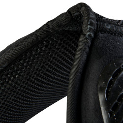 Amortisseur mémoire de forme avec grip en gel hexagonal et rehausse avant Acavallo Noir