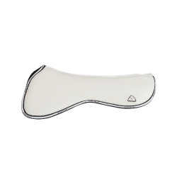 Amortisseur mémoire de forme avec grip en gel hexagonal et rehausse arrière Acavallo Blanc Amortisseur mémoire de forme avec grip en gel hexagonal et rehausse arrière Acavallo Blanc