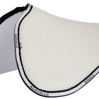 Geheugenfoam schokdemper met hexagonale gelgrip en verhoogde achterkant Acavallo Wit Geheugenfoam schokdemper met hexagonale gelgrip en verhoogde achterkant Acavallo Wit