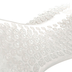 Gel massage schokdemper verhoogd voor- en achteraan Acavallo Transparant