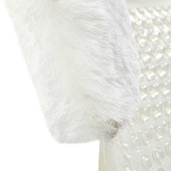 Gel-masserend schokabsorberend kussen met uitsparing van schapenwol Acavallo Transparant / wit Gel-masserend schokabsorberend kussen met uitsparing van schapenwol Acavallo Transparant / wit