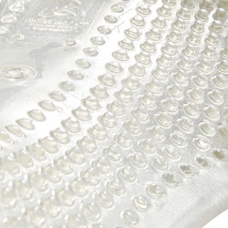 Gel-masserend schokabsorberend kussen met uitsparing van schapenwol Acavallo Transparant / wit Gel-masserend schokabsorberend kussen met uitsparing van schapenwol Acavallo Transparant / wit