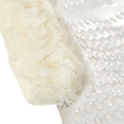 Amortisseur massant en gel avec découpe en laine de mouton Acavallo Transparent / naturel