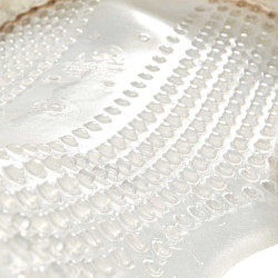 Gel-masserend schokabsorberend kussen met uitsparing van schapenwol Acavallo Transparant / natuurlijk