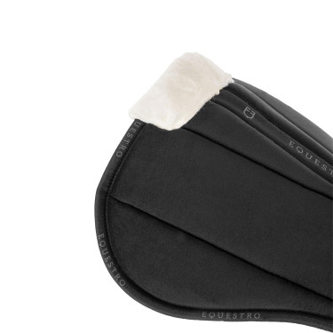 Ecologische wollen schokdemper Equestro Zwart / zwart / wit