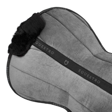 Amortisseur en laine écologique Equestro Gris / noir