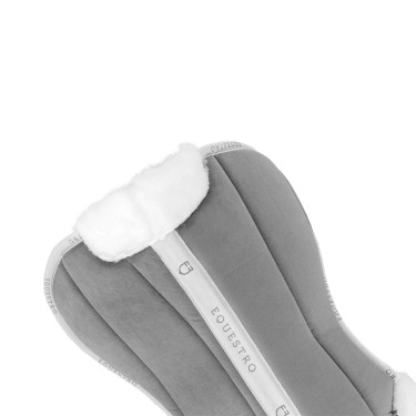 Ecologische wollen schokdemper Equestro Grijs / wit