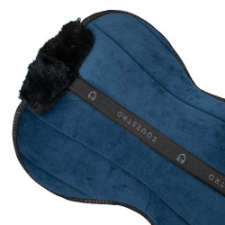 Ecologische wollen schokdemper Equestro Marine / zwart Blauw