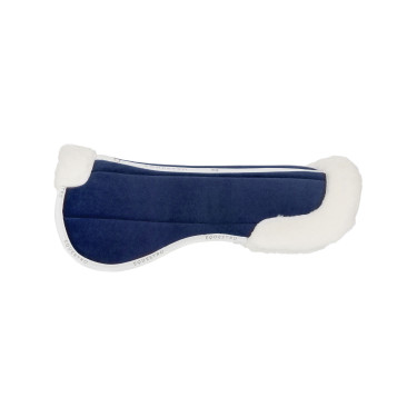Ecologische wollen schokdemper Equestro Marine / wit Blauw