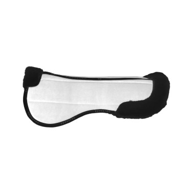 Amortisseur en laine écologique Equestro Blanc / noir