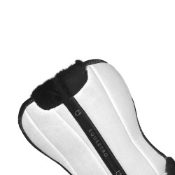 Ecologische wollen schokdemper Equestro Wit / zwart