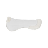 Amortisseur en laine écologique Equestro Blanc / blanc