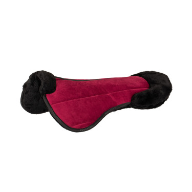 Amortisseur en laine écologique Equestro Vin / noir Rouge