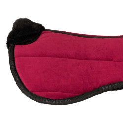 Ecologische wollen schokdemper Equestro Wijn / zwart Rood