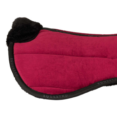 Ecologische wollen schokdemper Equestro Wijn / zwart Rood