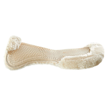 Amortisseur en gel réhausse avant complète en laine de mouton Acavallo Transparent / naturel