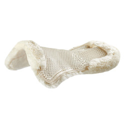 Amortisseur en gel avec rehausse arrière complète en laine de mouton Acavallo Transparent / naturel Amortisseur en gel avec rehausse arrière complète en laine de mouton Acavallo Transparent / naturel