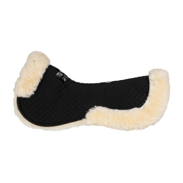 Amortisseur en coton et mouton Equestro Noir / naturel