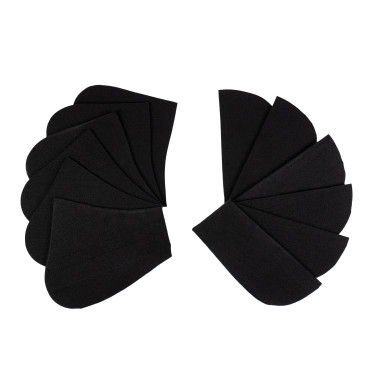 Amortisseur en coton avec poches et mouton Equestro Noir / noir