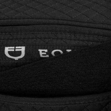 Amortisseur en coton avec poches et mouton Equestro Noir / noir