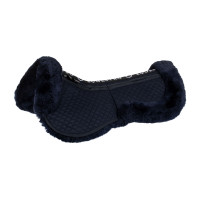 Amortisseur en coton avec poches et mouton Equestro Bleu / marine