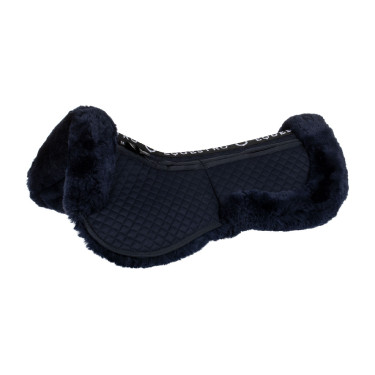 Amortisseur en coton avec poches et mouton Equestro Bleu / marine