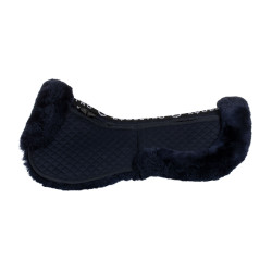 Katoenen schokdemper met zakken en schapenvacht Equestro Blauw / marine