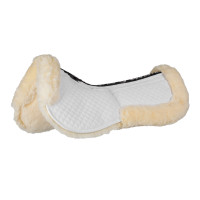 Amortisseur en coton avec poches et mouton Equestro Blanc / naturel