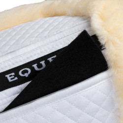 Amortisseur en coton avec poches et mouton Equestro Blanc / naturel