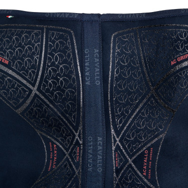 Geheugenschuim schokdemper met hexagonaal gel en verhoogde voorkant Acavallo Blauw / zilver Geheugenschuim schokdemper met hexagonaal gel en verhoogde voorkant Acavallo Blauw / zilver