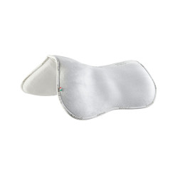 Amortisseur mémoire de forme avec gel hexagonal et rehausse arrière Acavallo Blanc Amortisseur mémoire de forme avec gel hexagonal et rehausse arrière Acavallo Blanc