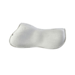 Amortisseur mémoire de forme avec gel hexagonal et rehausse arrière Acavallo Blanc Amortisseur mémoire de forme avec gel hexagonal et rehausse arrière Acavallo Blanc