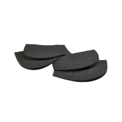 Amortisseur mémoire de forme avec gel hexagonal et rehausse arrière Acavallo Blanc Amortisseur mémoire de forme avec gel hexagonal et rehausse arrière Acavallo Blanc