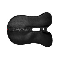 Amortisseur poches configurables et pad Piuma WFS en suède plat Acavallo Noir Amortisseur poches configurables et pad Piuma WFS en suède plat Acavallo Noir