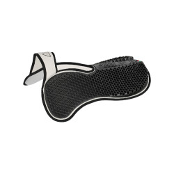 Acavallo schokdemper met schoftuitsparing, traagschuim, achterste verhoger Wit Acavallo schokdemper met schoftuitsparing, traagschuim, achterste verhoger Wit