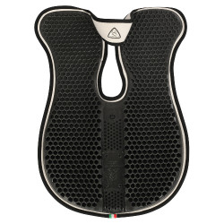 Acavallo schokdemper met schoftuitsparing, traagschuim, achterste verhoger Wit Acavallo schokdemper met schoftuitsparing, traagschuim, achterste verhoger Wit