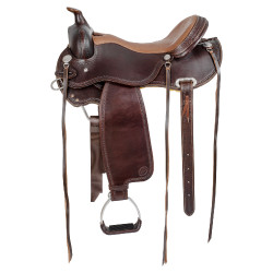 Selle western trail manteau rond full quarter 8020 Marron Selle western trail manteau rond full quarter 8020 Marron